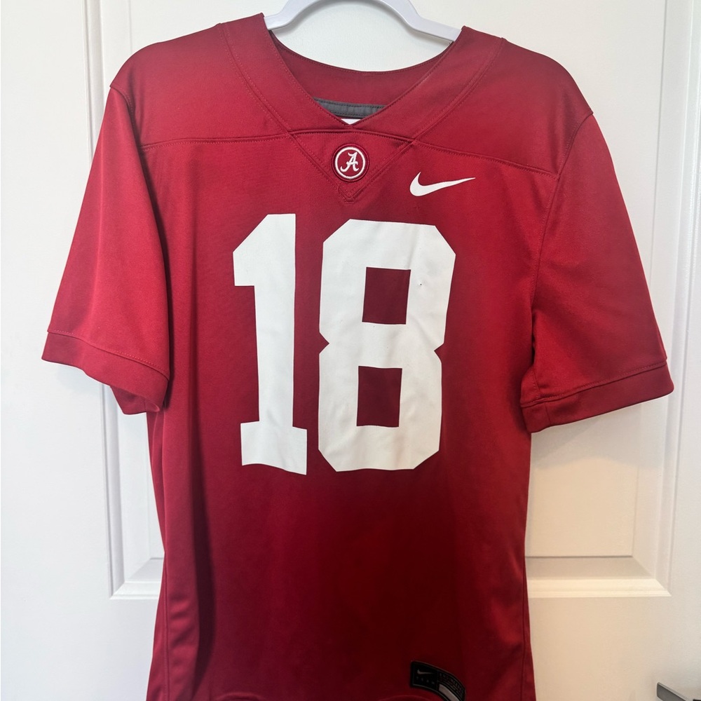 Nike Crimson Jersey with White Number 18
